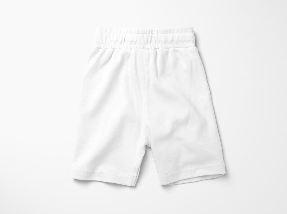孩童运动短裤设计白模psd贴图