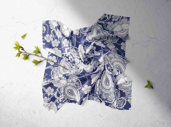 手帕设计PSD智能贴图样机