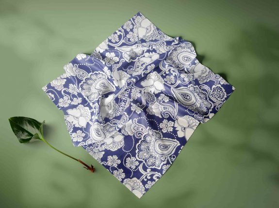 手帕设计效果PSD智能贴图样机