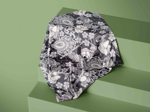 方巾设计PSD智能贴图样机