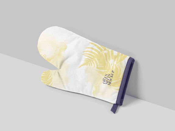 烘焙隔热手套设计效果图ps贴图素材