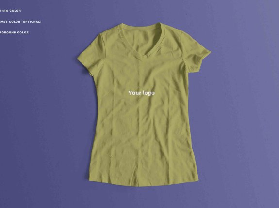 短袖T恤衫PSD贴图素材