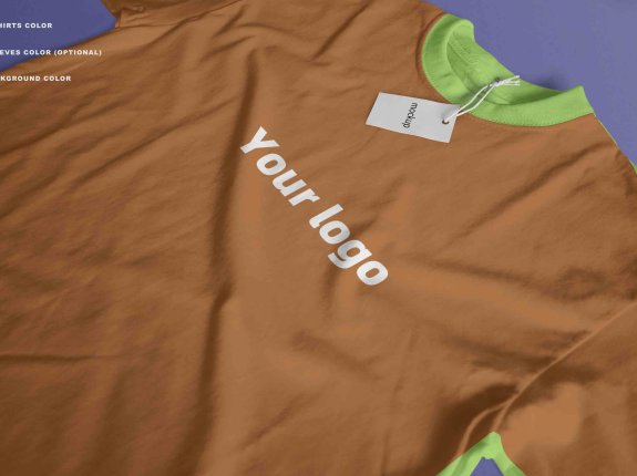 绿色T恤衫PSD贴图素材