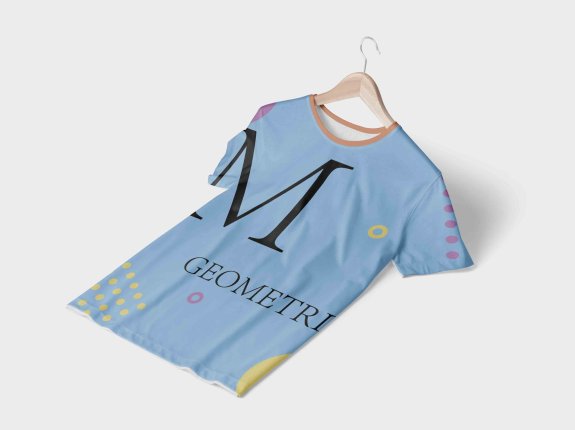 蓝色T恤衫PSD贴图素材