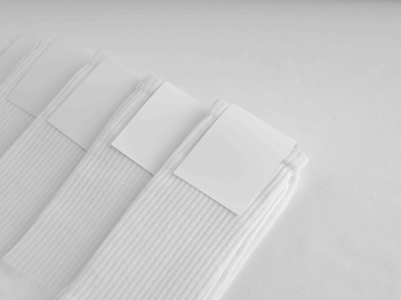 袜子标签设计智能贴图ps样机