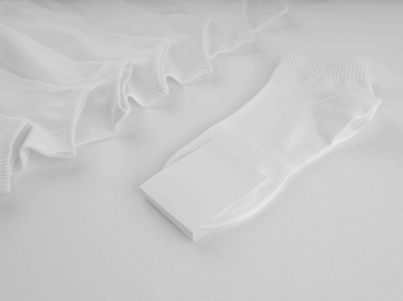 袜子白模智能贴图ps样机