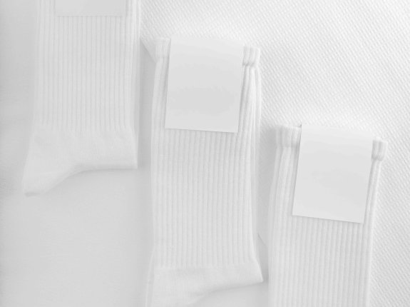 长筒袜折叠效果psd样机