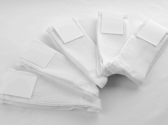 长筒袜折叠效果图psd样机