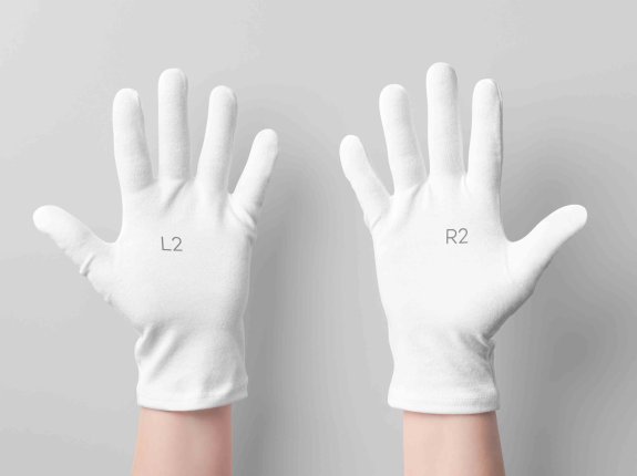 防护手套穿戴效果ps贴图样机