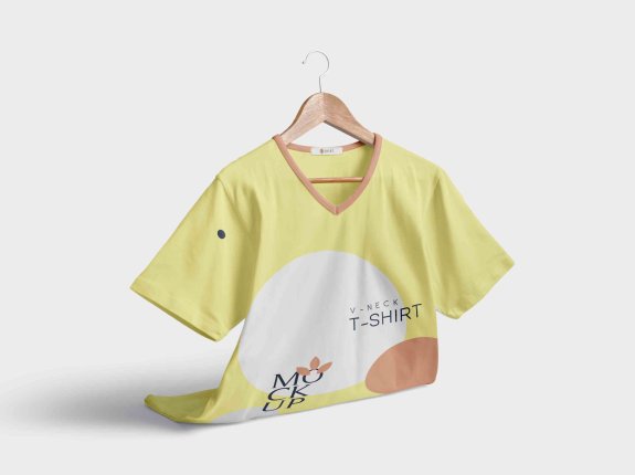 非黑色T恤衫穿搭PSD贴图素材