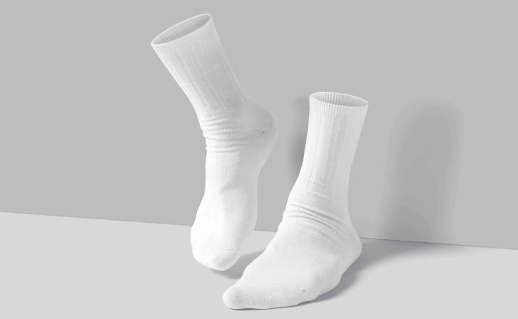 中筒袜设计展示ps智能样机