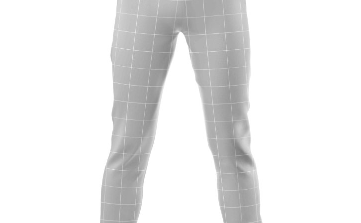 休闲运动长裤psd贴图样机