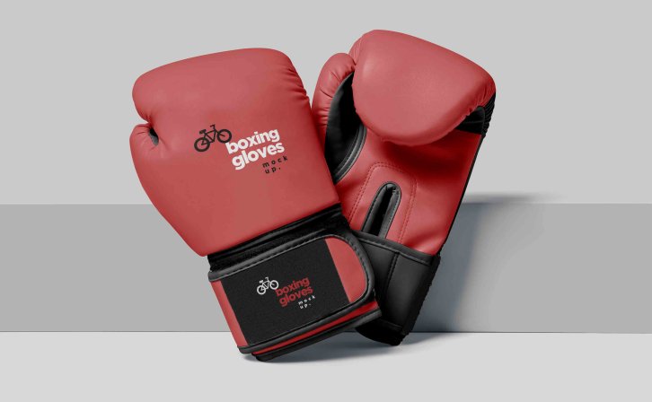 健身拳击运动手套设计ps贴图样机