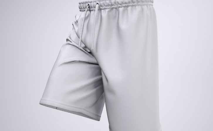 健身短裤psd样机模板