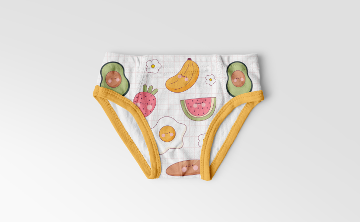 儿童三角裤设计ps样机素材