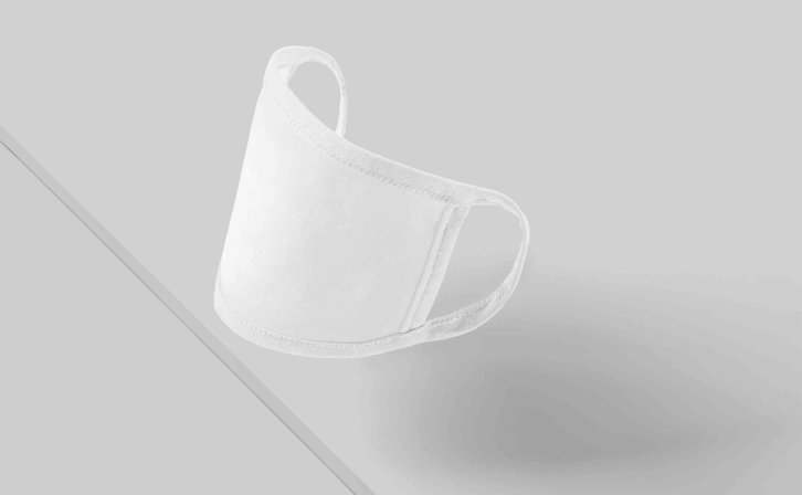 冬季口罩设计psd智能贴图样机素材