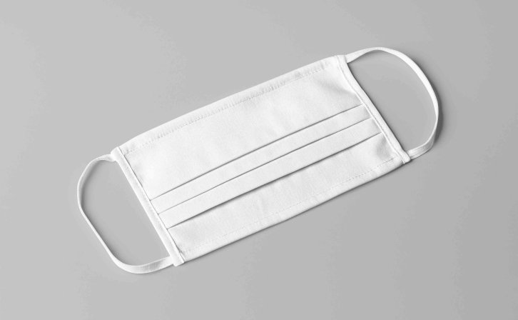 单次口罩设计psd智能贴图样机素材