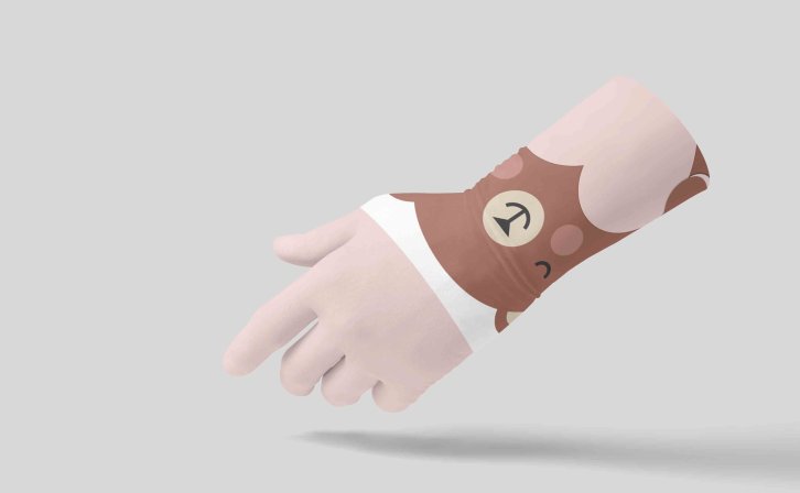 可爱橡胶手套设计psd素材