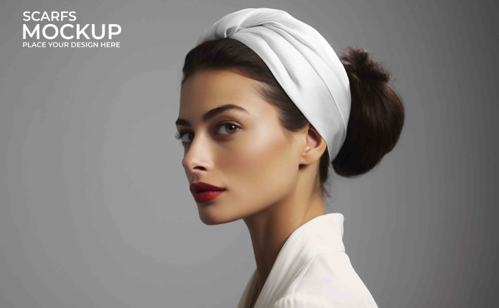 头巾图案设计ps贴图