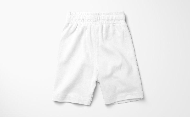 孩童运动短裤设计白模psd贴图