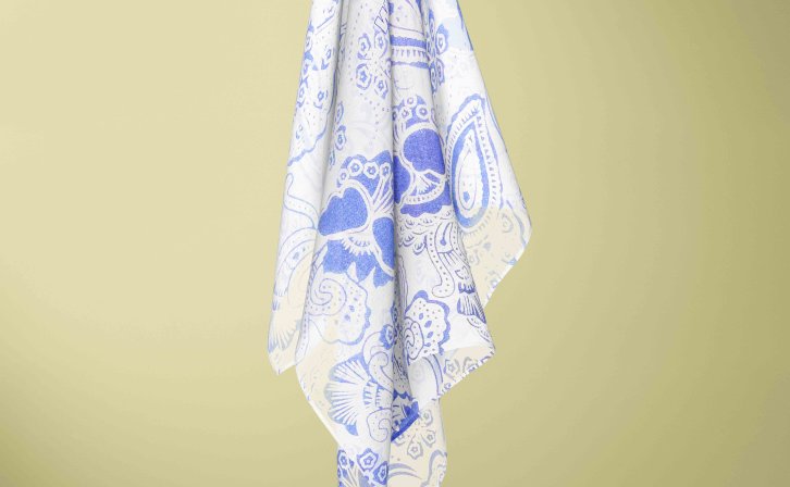 手帕设计图案效果图PSD智能贴图样机