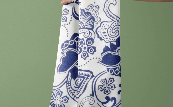 手持方巾设计PSD智能贴图样机