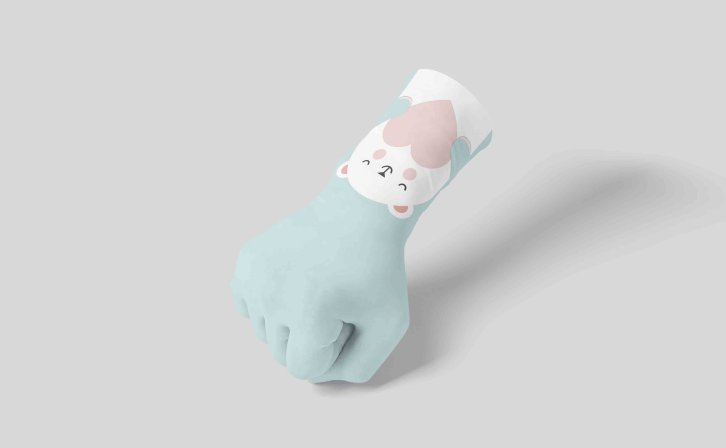 拳头手套设计效果图ps贴图