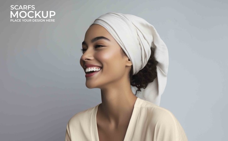 时尚头巾设计ps贴图