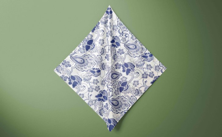 欧式方巾设计风格PSD智能贴图样机