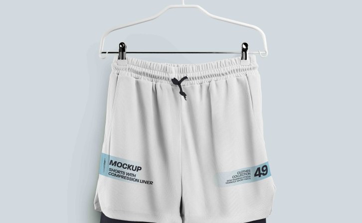 潮流短裤设计psd智能贴图