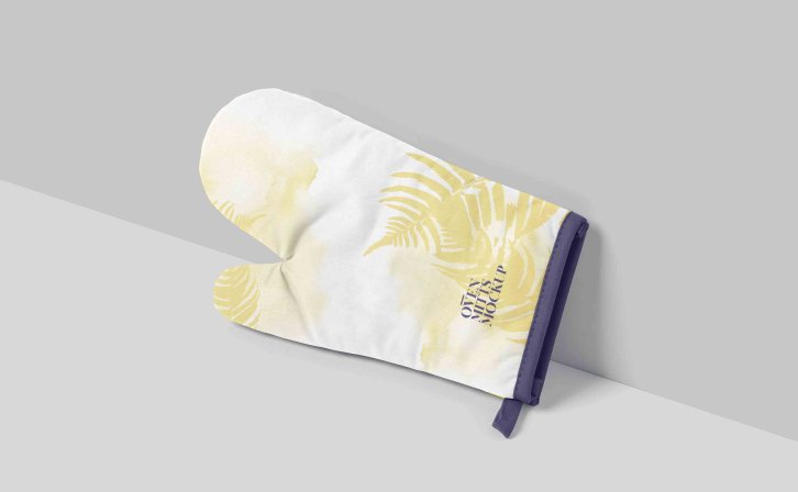 烘焙隔热手套设计效果图ps贴图素材