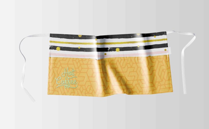 短款围裙设计效果图智能贴图