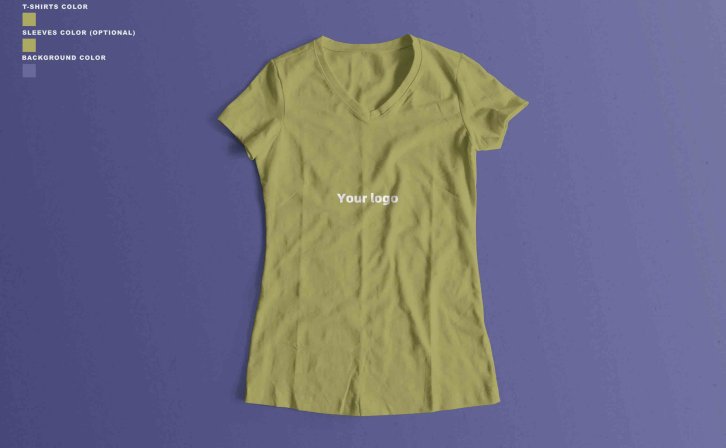 短袖T恤衫PSD贴图素材