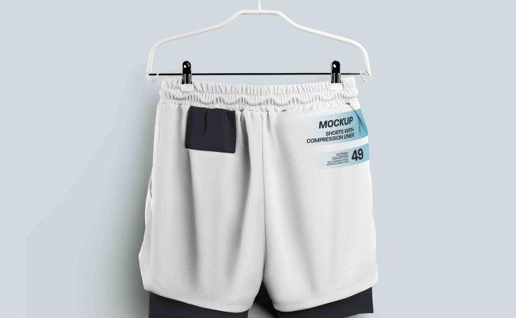 短裤展示效果图ps贴图