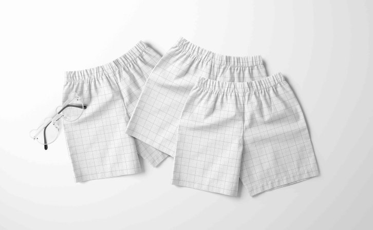 短裤设计psd贴图素材