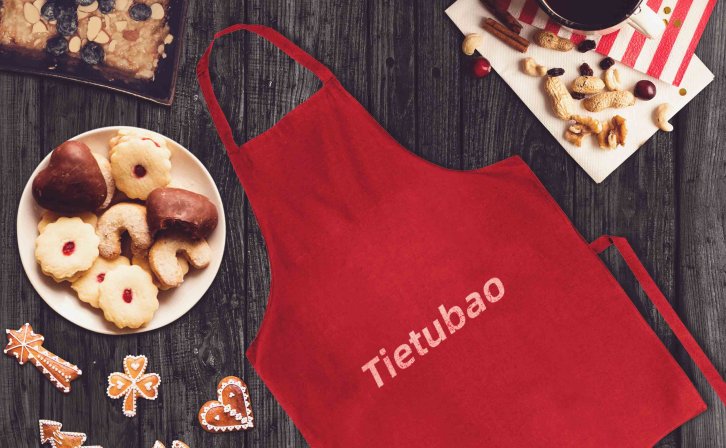 红色围裙logo贴图素材