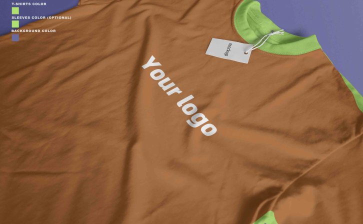 绿色T恤衫PSD贴图素材