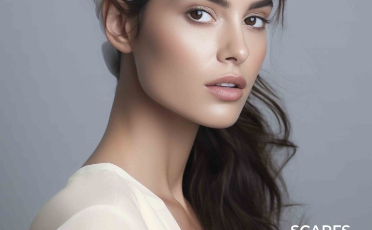 美女头巾产品展示ps贴图