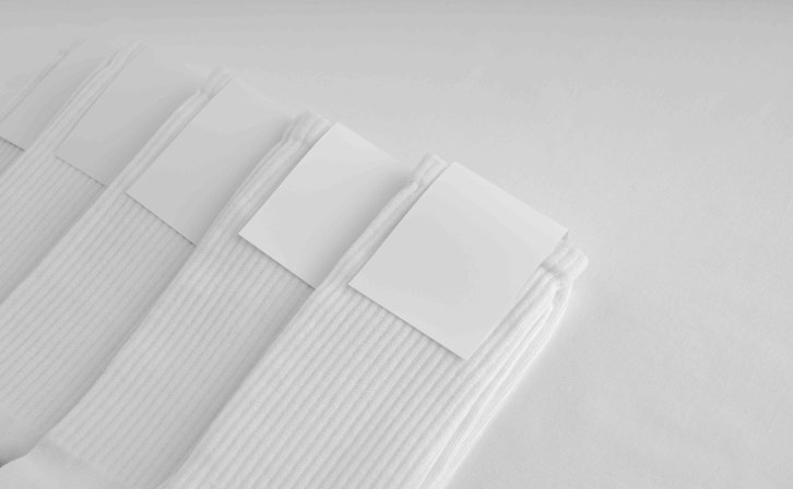 袜子标签设计智能贴图ps样机