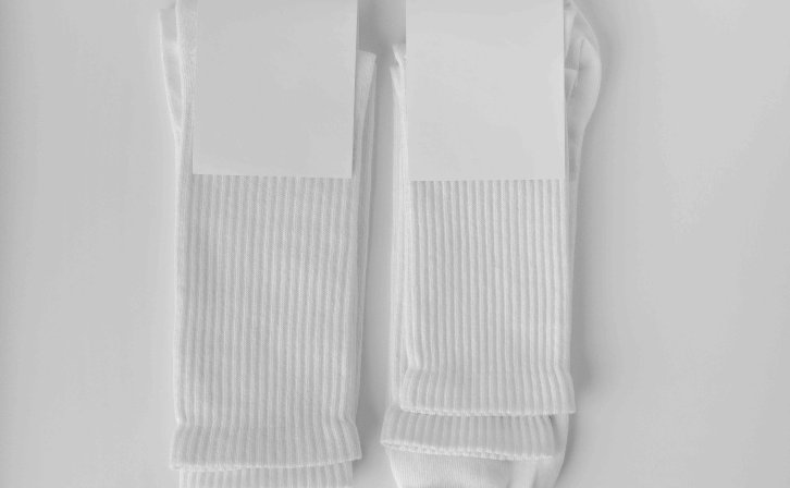 袜子标贴设计智能贴图ps样机