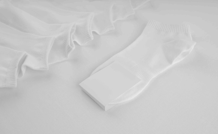 袜子白模智能贴图ps样机