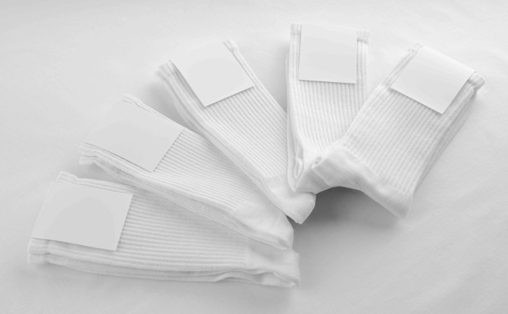 长筒袜折叠效果图psd样机