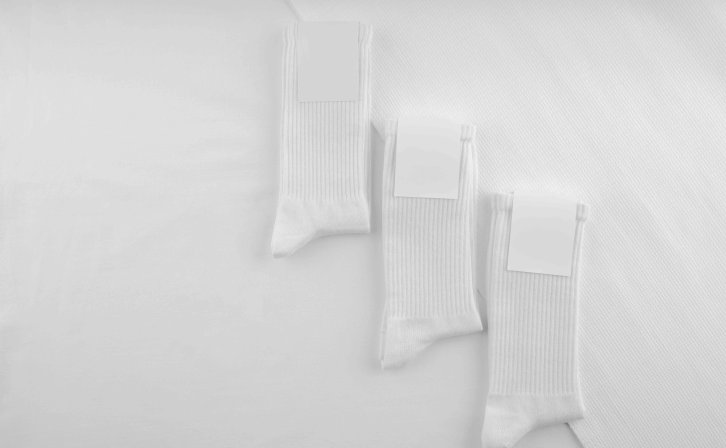 长筒袜设计效果智能贴图ps样机