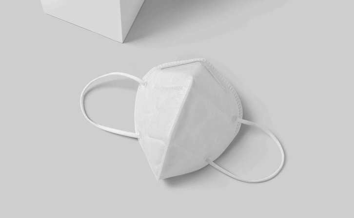 防晒口罩设计psd智能贴图样机素材