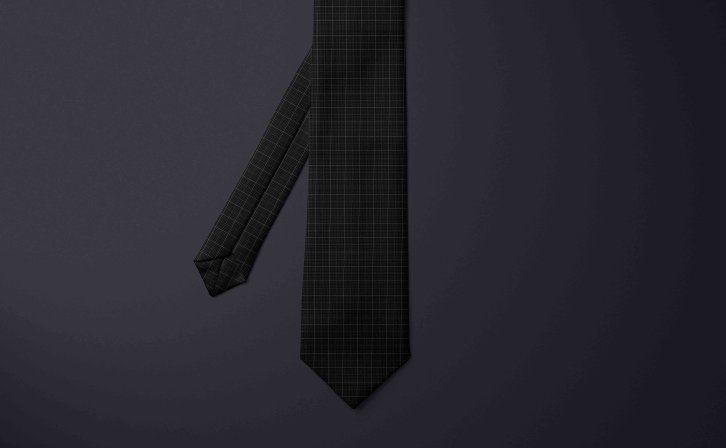 领带设计psd贴图样机