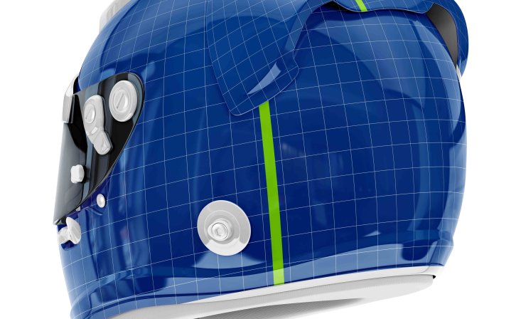 骑行可爱头盔设计psd素材