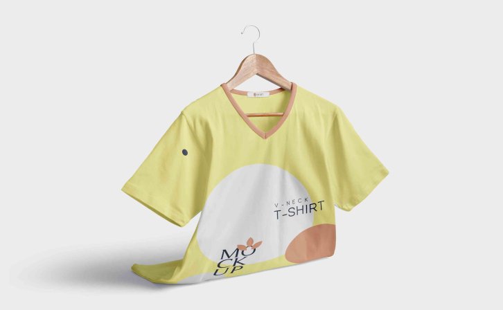 非黑色T恤衫穿搭PSD贴图素材