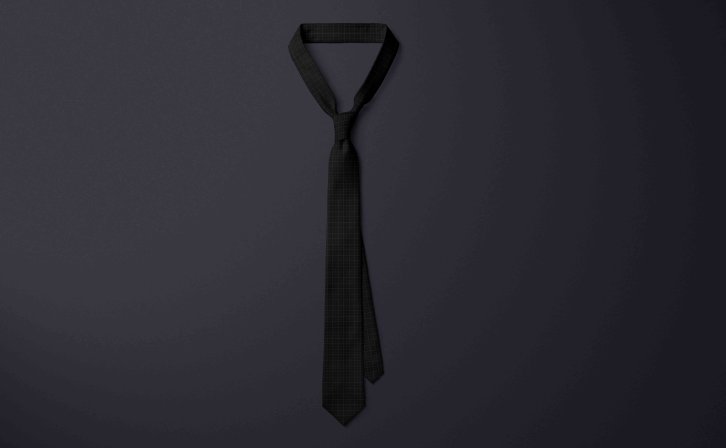 黑色领带设计贴图素材