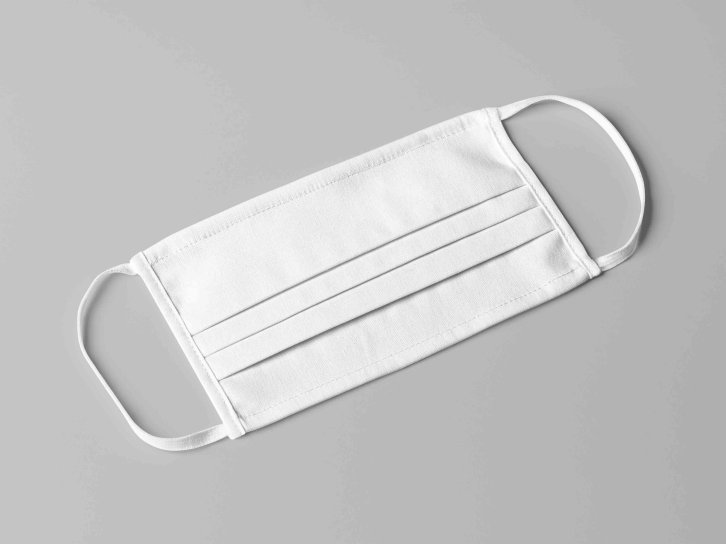 单次口罩设计psd智能贴图样机素材