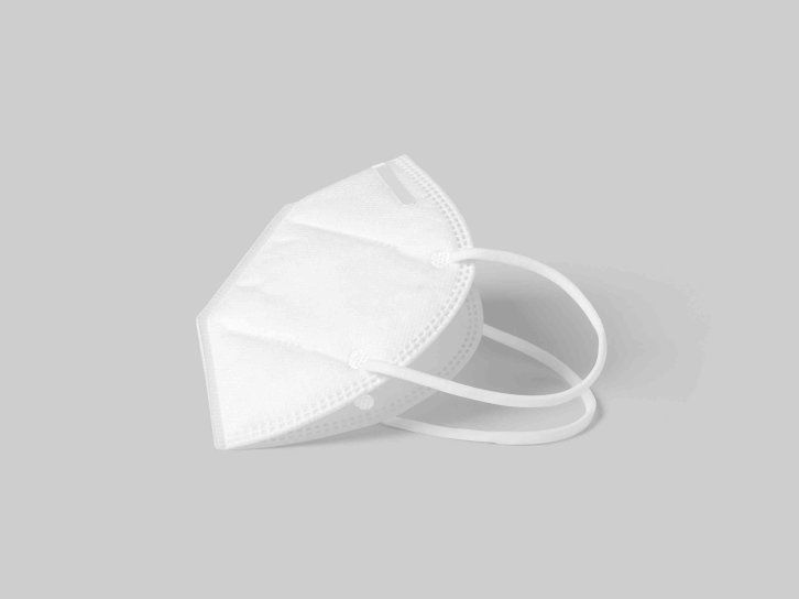 带拉绳的口罩设计psd智能贴图样机素材